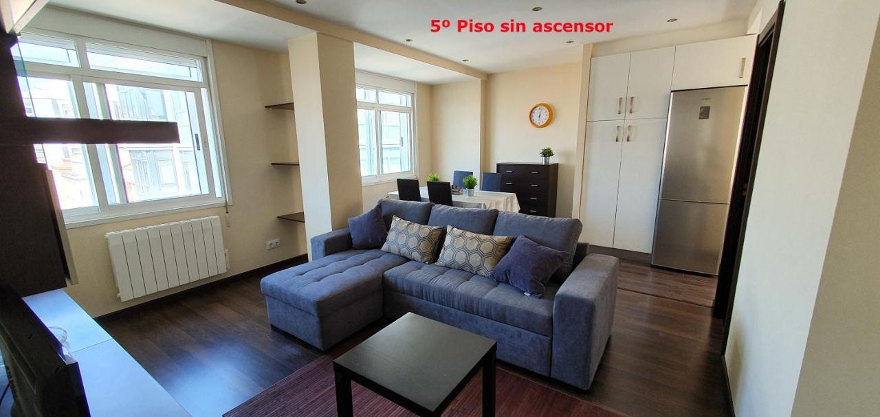 Coqueto Apartamento De 2 Habitaciones En Zona Estacion Tren La Coruña Esterno foto